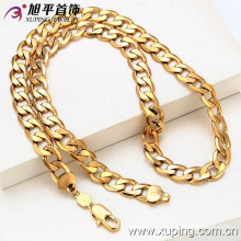 Chine en gros Xuping spécial prix 18k plaqué or hommes collier